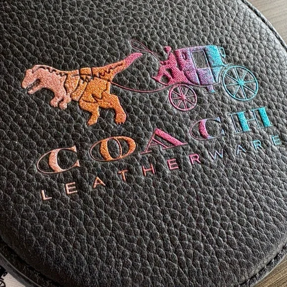 Coach Rexy & Carriage Rainbow Glitter Zipper Pouch - Picture 3 of 6